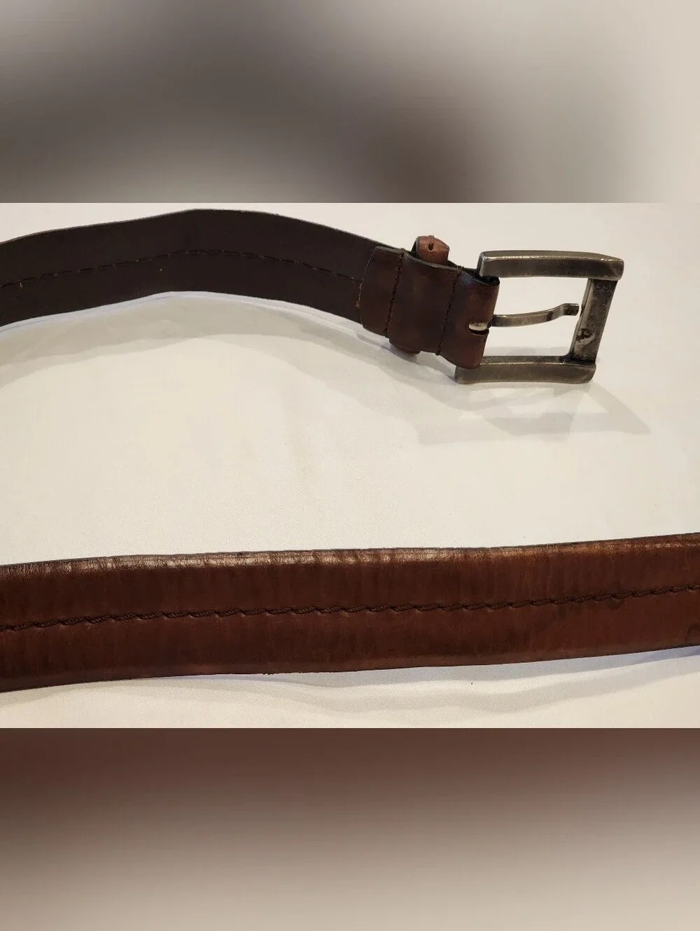Armani Jeans Men's Brown Leather Belt